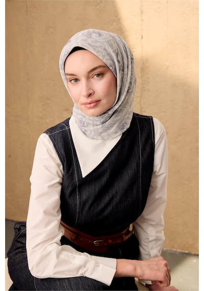 Silk Home Soft Eşarp 73099-04 Gümüş, Gri, Füme