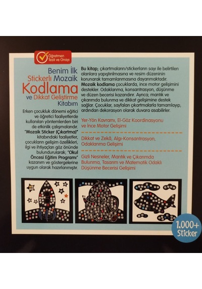 Mozaik Sticker Ve Aktivite Boyama Kitabı - 4'lü Kitap Seti