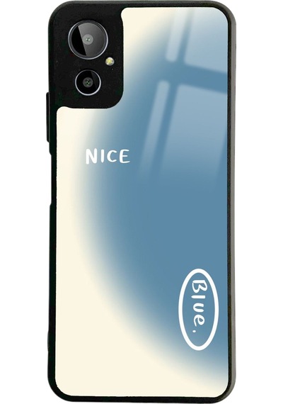 Gm 23 Se Nice Blue Tasarımlı Glossy Telefon Kılıfı Siyah