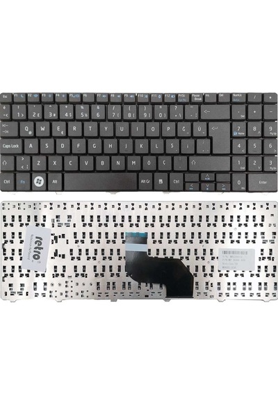 Casper A15 İle Uyumlu Notebook Klavyesi - Siyah - Tr