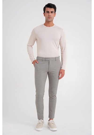 Efor P 1086 Slim Fit Bej Spor Pantolon Bej