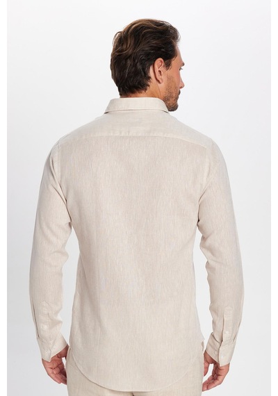 Tudors Erkek Slim Fit Dar Kesim Uzun Kollu Keten Premium Seri Düğmeli Yaka Spor Bej Gömlek-32815 Bej Tudors Erkek Slim Fit Dar Kesim Uzun Kollu Keten Premium Seri Düğmeli Yaka Spor Bej Gömlek-32815 Bej