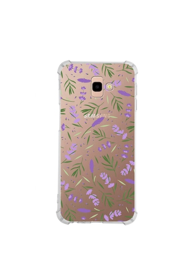 Prinrify Samsung Galaxy J4+ Plus Uyumlu Water Color 3 Baskılı Şeffaf Köşe Korumalı Antişok Kılıf