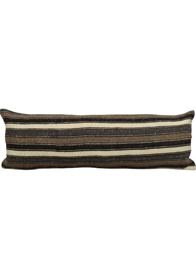 Zehra Abla Halı Yeni El Dokuma Dekoratif Lumbar Kilim Kırlent Yastık Kılıfı 6207