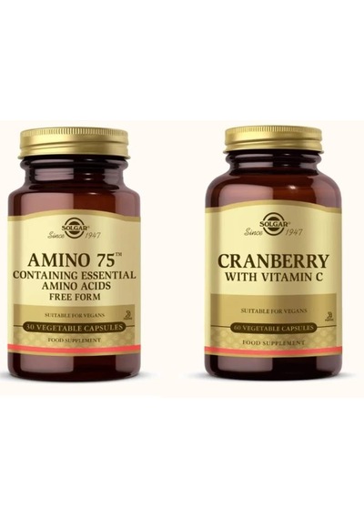 Solgar Amino 75 (Essential Amino) 30 Kapsül +Cranberry Extract