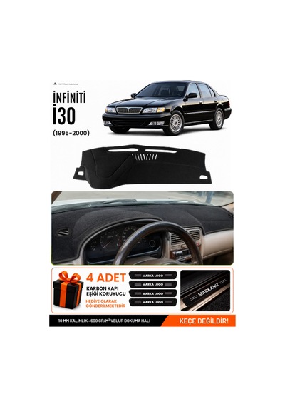 Infınıtı İ30 1995-2000 Uyumlu Torpido Koruma, Torpido Örtüsü, Torpido Kılıfı - Siyah
