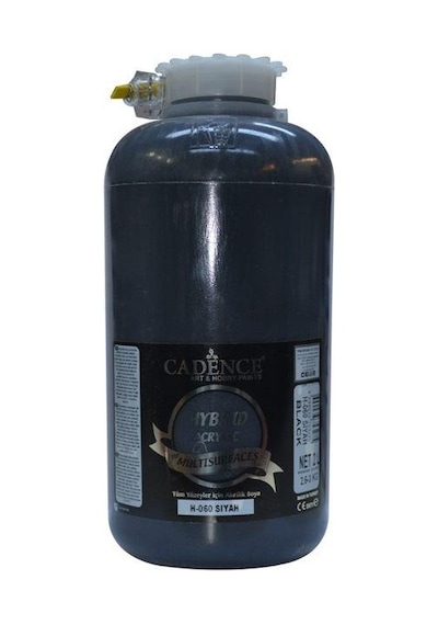 Cadence Hybrid Multisurface Akrilik Boya 2 Litre H-060 Siyah