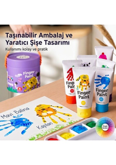 Jarmelo Parmak Boyası Seti 12 Renk Ja91418 Çok  Renkli