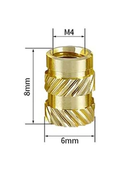 M4x8mm Pirinç İnsert Somun 3d Baskı Uyumlu