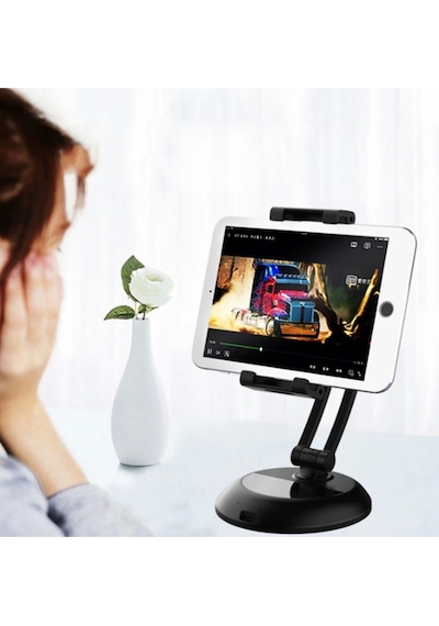 Masa Üstü 360 Derece Ayarlanabilir Tablet Tutucu Telefon Standı 6.3 - 11 İnç Masaüstü Tablet Renkli