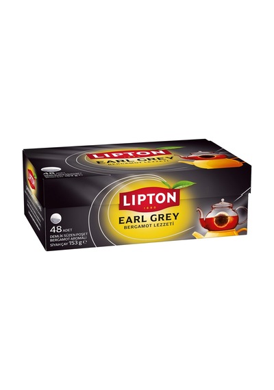 Lipton Demlik Poşet Çay 48'li 3g Earl Grey - Bergamot Aromalı Çay - 3 Adet Tarı