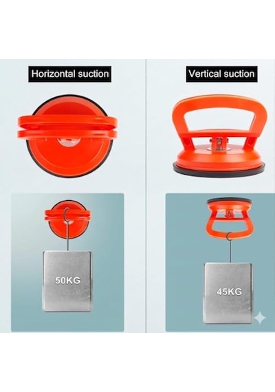Güçlü Vakumlu Cam Taşıma Aparatı, Ergonomik Tutma Kolu İle Tasarlandı