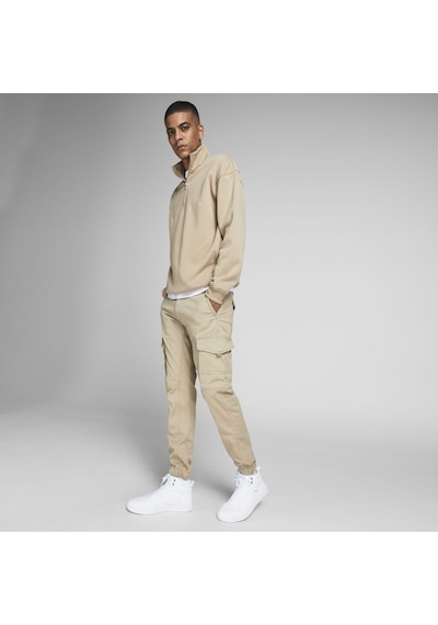 Jack & Jones Paul Flake 542 Kargo Pantolon 12193754 Crockery Açık Krem