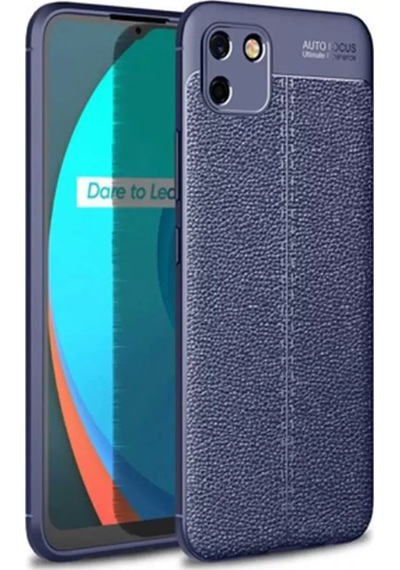 Newface Realme C11 Kılıf Auto Focus Kapak - Lacivert
