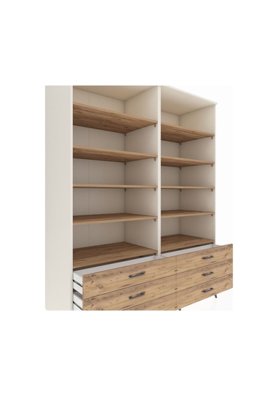 Kronos Gardrop 10 Raflı 6 Çekmeceli 176x59x221 Aytaşı-çam Beyaz Kronos Gardrop 10 Raflı 6 Çekmeceli 176x59x221 Aytaşı-çam Beyaz