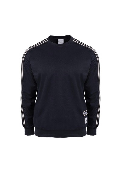 Maraton Comfort Erkek Bisiklet Yaka Siyah- Sweatshirt Siyah-