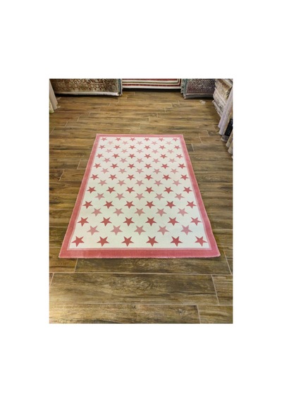 Hello Kids Kd29a Pembe-krem Halı
