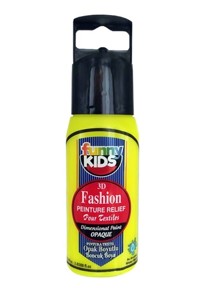 Funny Kids Opak Boyutlu Boncuk Boya 60Cc Sarı 4422