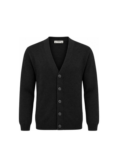 Classics Men Günsa Comfort Fit Erkek Tam Düğmeli Triko Ceket - 7832 Siyah