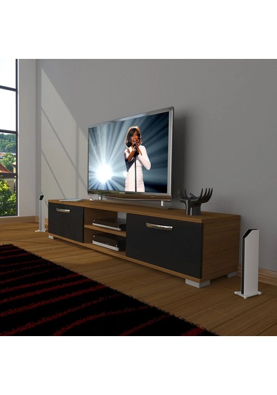 Decoraktiv Eko 140 Slm Dvd Tv Ünitesi Tv Sehpası - Ceviz - Siyah Ceviz - Siyah