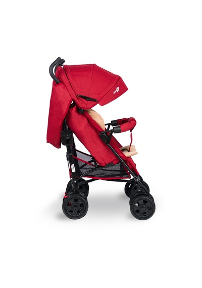 Comfymax Tam Yatar Baston Bebek Arabası – Dark Red