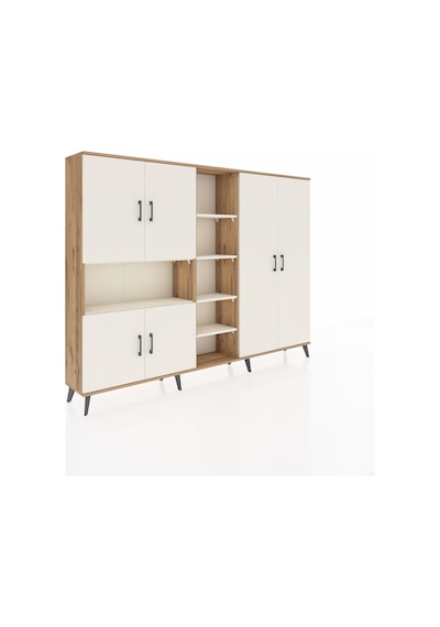 Arges Dolap 13 Raflı 6 Kapaklı 220x30x163 Çam-aytaşı Çam-aytaşı