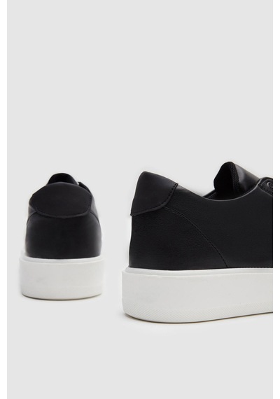 D's Damat 0EC09ORT0378 Kalın Beyaz Tabanlı Bağcıklı Erkek Sneaker Ayakkabı - Siyah D's Damat 0EC09ORT0378 Kalın Beyaz Tabanlı Bağcıklı Erkek Sneaker Ayakkabı - Siyah