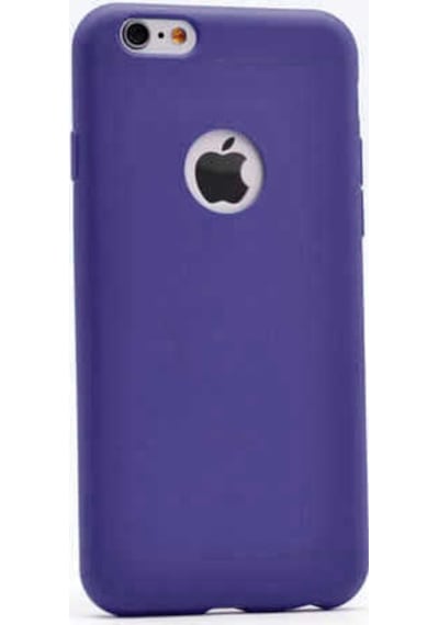 Noktaks - Apple Uyumlu iPhone 6 Plus - 6s Plus - Kılıf Mat Soft Esnek Premier Silikon Kapak - T1640 - Lacivert Lacivert