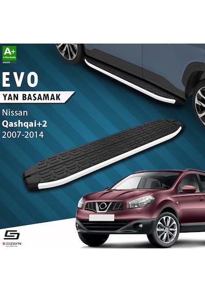S-dizayn Nissan Qashqai +2 Evo Aluminyum Yan Basamak 183 Cm 2007-2014