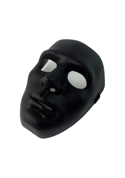 Mey İthalat Siyah Renk Hip Hop Anonim Jabbawockeez Dans Maskesi 18x19 Cm
