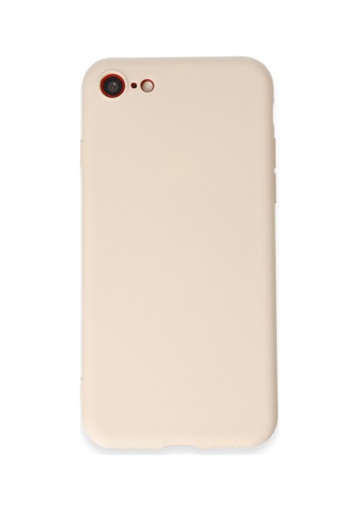 Apple iPhone  Uyumlu,  7 Kılıf First Silikon - Krem