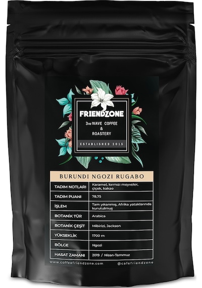 Friendzone Burundi Ngozi Rugabo Yöresel Çekirdek Kahve 250 G