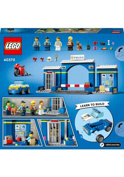 LEGO® City Polis Merkezi Takibi 60370 4+ Yaratıcı Oyuncak Yapım Seti (172 Parça)