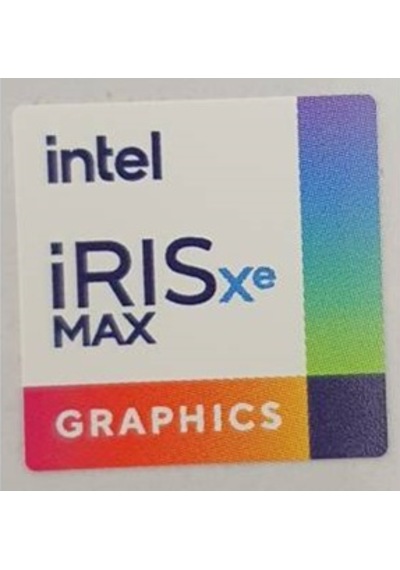 OEM intel iRISxe MAX GRAPHICS Sticker Etiket D93