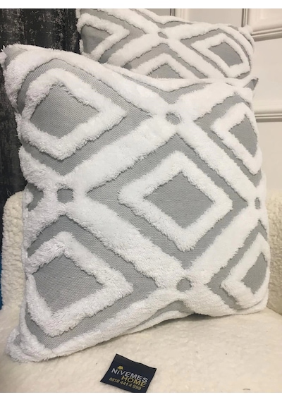 Nivemeshome Bohem Punch Grey Dekoratif Kırlent Yastık Kılıfı 44x44 Cm Çok Renkli