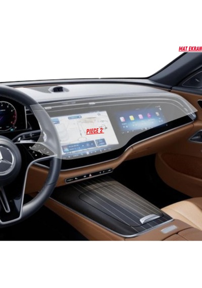Mercedes E180 2024 Hayalet Gösterge Ve Yolcu Ekran Uyumlu Mat Ekran Koruyucu