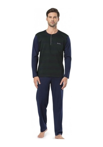 Pierre Cardin 5193 Erkek Jakarlı Pijama Takımı Damatlık Kutulu