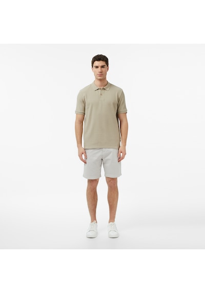 Nautica Erkek Bej Slim Fit Polo Yaka T-shirt Düz K65302t Bej