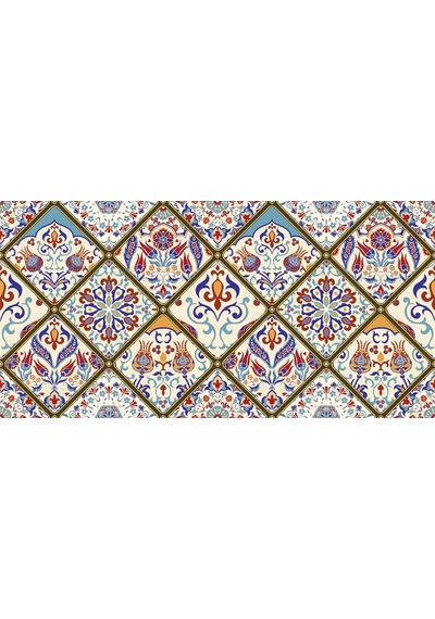 Yer Kaplama Zemin Kaplama Folyosu 65x130 Cm Vintage Turkish