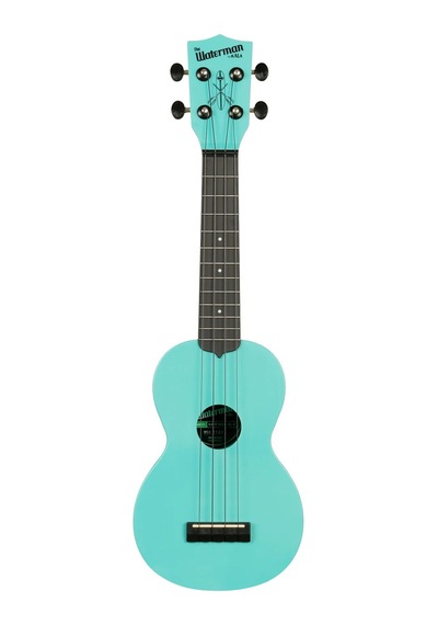 Kala Waterman Recycled Soprano Ukulele Aqua Mist - Glow In The Dark