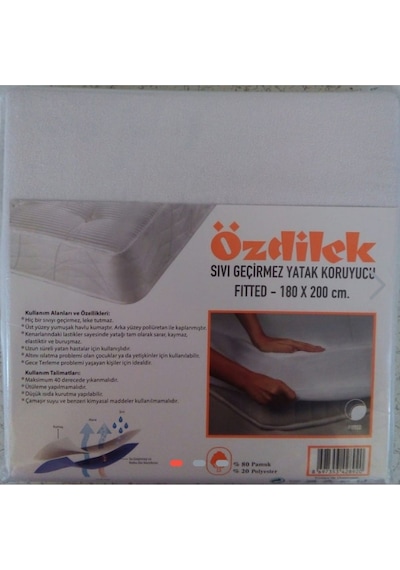 Özdilek Alez Sıvı Geçirmez Yatak Koruyucu Alez Çift Kişilik 180x200