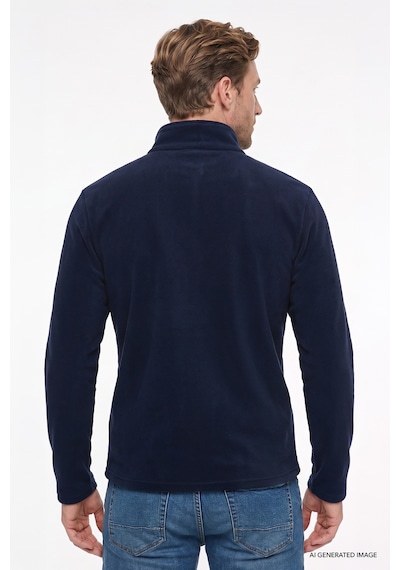 Ac&Co / Altınyıldız Classics Erkek Lacı Anti-pilling Tüylenme Yapmayan Soğuk Geçirmez Standart Fit Bato Yaka Sweatshirt Polar