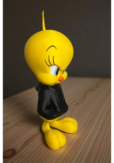 21 Cm 3d Baskı Tweety Figürü, Looney Tunes Figür, Çizgi Film Figürü Tweety