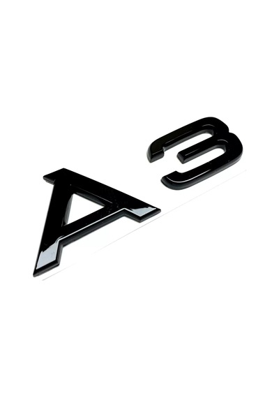 Audi A3 Piano Black Bagaj Yazısı Arması Logosu 3m 3d Abs