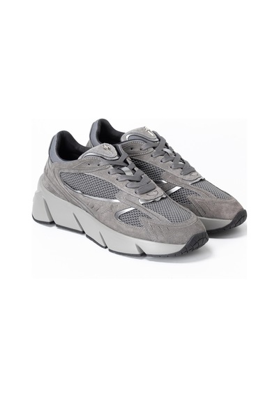 F Rtca032 Cam Gray/ric/tela Sneaker Günlük Erkek Lu68601 Paciotti Men Shoe Gri