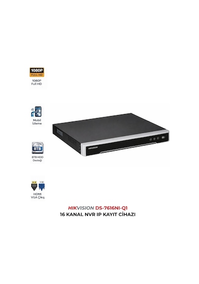 Ds-7616nı-q1 16 Kanal Nvr Profesyonel Ip Kamera Kayıt