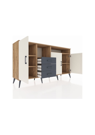 Hyperion Konsol 5 Raflı 3 Çekmeceli 3 Kapaklı 176x44x99 Çam-aytaşı/antrasit Atlas Çam/aytası - Atlas Çam Hyperion Konsol 5 Raflı 3 Çekmeceli 3 Kapaklı 176x44x99 Çam-aytaşı/antrasit Atlas Çam/aytası - Atlas Çam