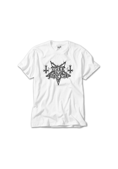 Dark Funeral Logo Beyaz Tişört Beyaz