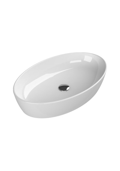 Turkuaz One Tezgahüstü Lavabo Beyaz 67 CM