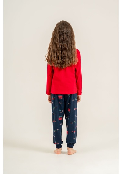 Rolypoly Winter Everywhere Anne Kız Kırmızı Uzun Kol Pijama Takım Rp3938-a-v1 Rp3938-a-v1